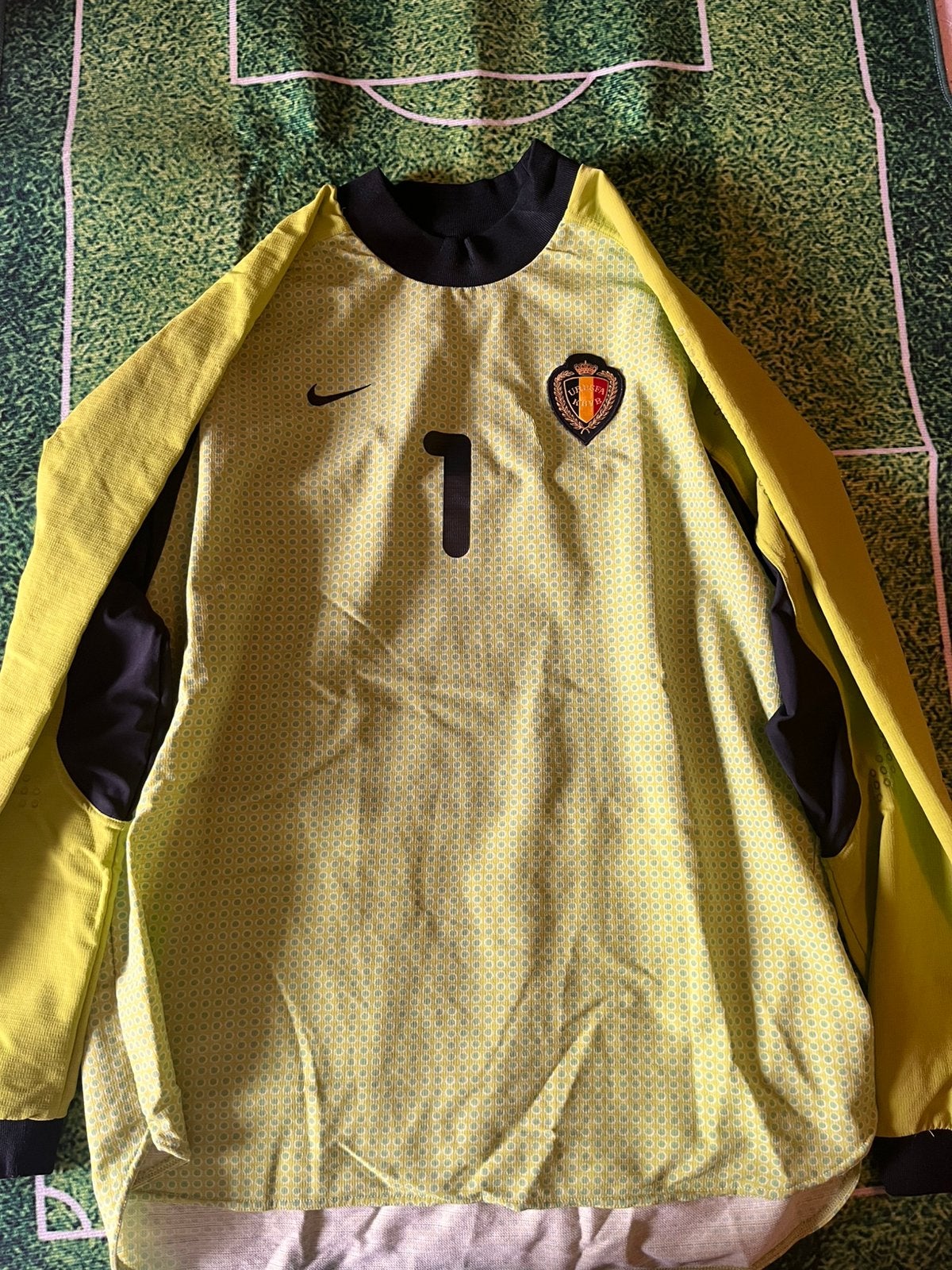 Maillot gardien belgique diables rouges, Enlèvement ou Envoi, Comme neuf, Maillot