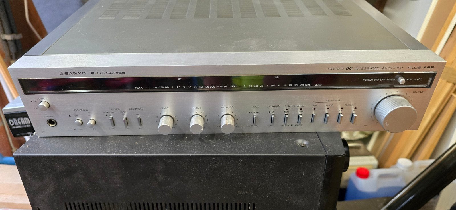 sanyo plus A35, Audio, Tv en Foto, Versterkers en Ontvangers, Gebruikt, Ophalen, Overige merken, Minder dan 60 watt