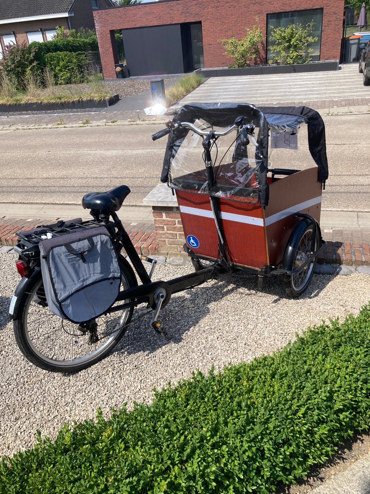 Elektrische bakfiets, Enlèvement, Utilisé, Autres marques, Électrique