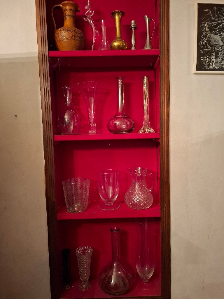 allerlei glazen vazen, Ophalen, Gebruikt, Geschikt voor droogbloemen, Glas