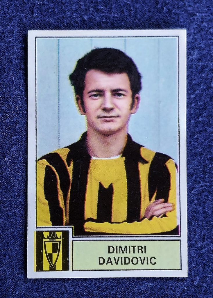 Panini sticker voetbal card ' FB 1972 - D. Davidovic ', Enlèvement ou Envoi, Neuf, Autocollant