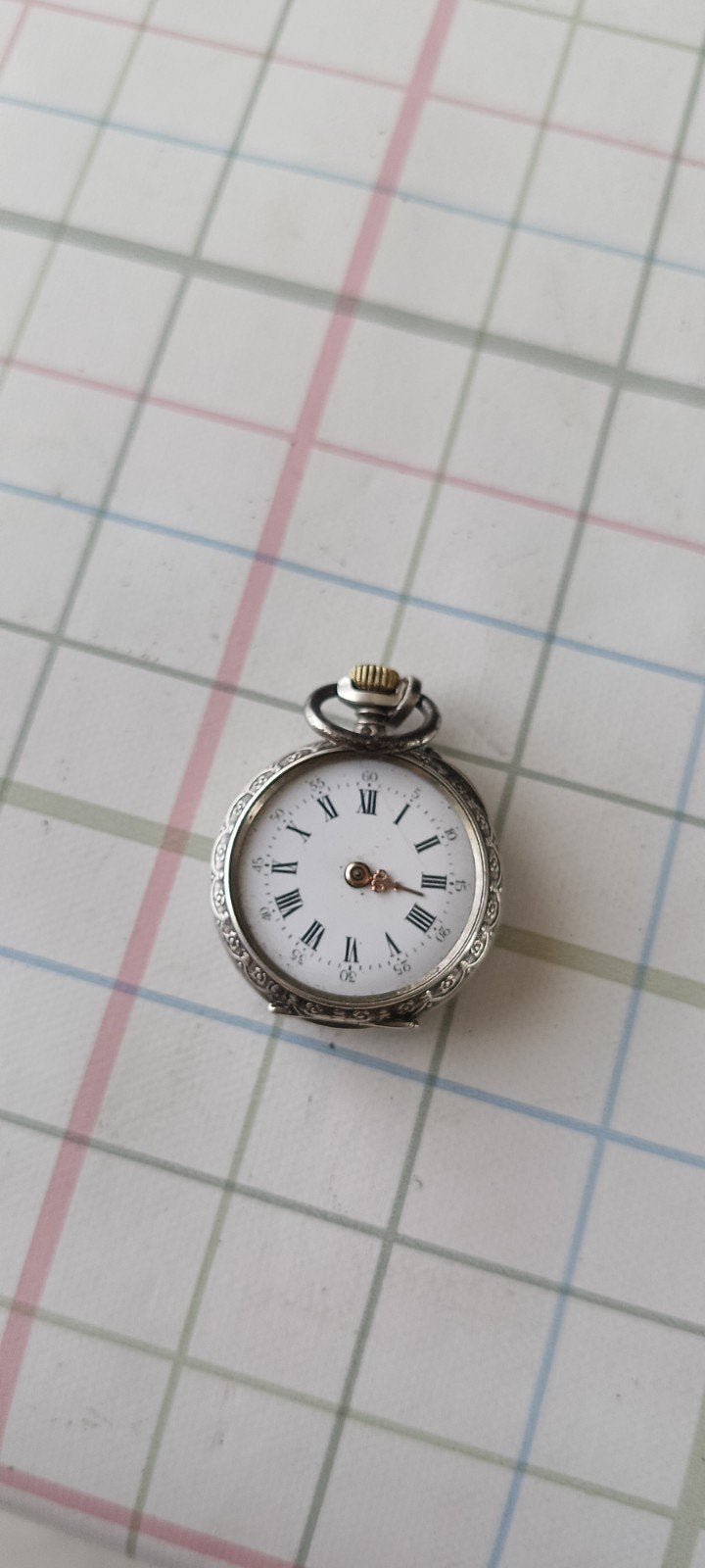 Montre ancienne à chaîne en argent 1890., Enlèvement ou Envoi