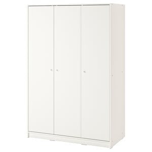 Garde-robe IKEA blanche, 3 portes, à donner., Maison & Meubles, 150 à 200 cm, Enlèvement, Utilisé, 200 cm ou plus