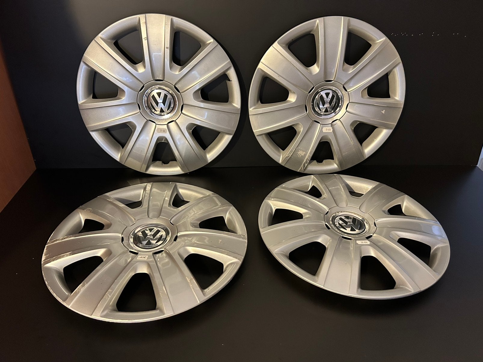 4 enjoliveurs d’origine vw polo 14", Enlèvement ou Envoi, Utilisé