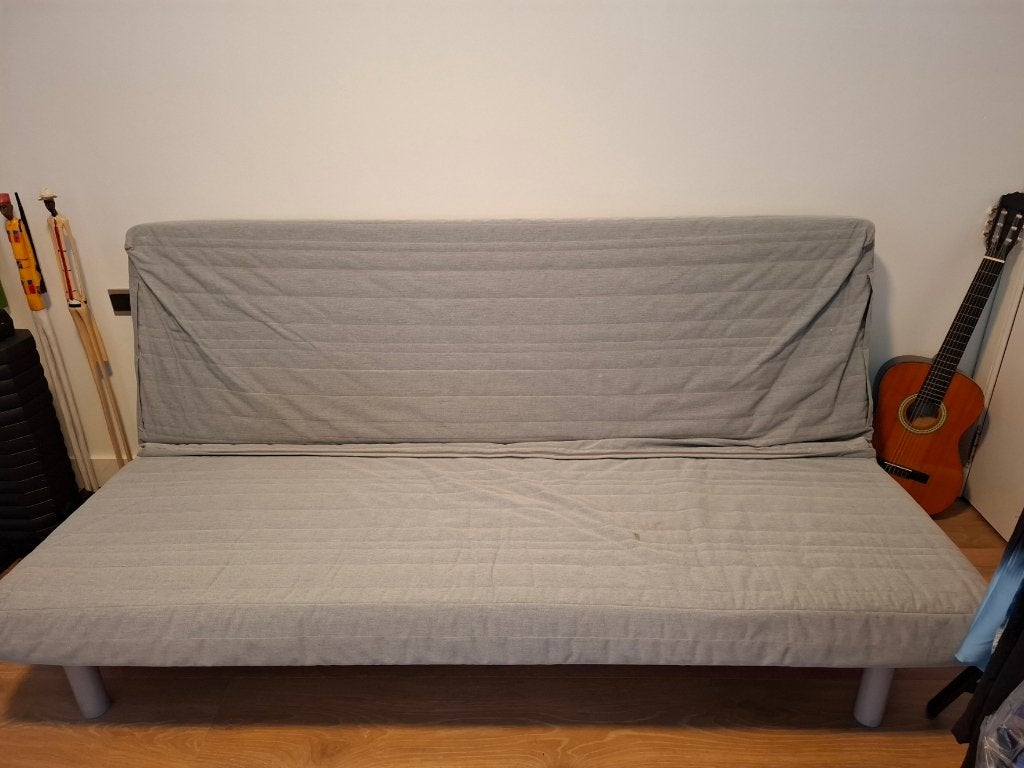 Inklapbaar zetelbed, Ophalen, Gebruikt, Tweepersoons, 140 cm
