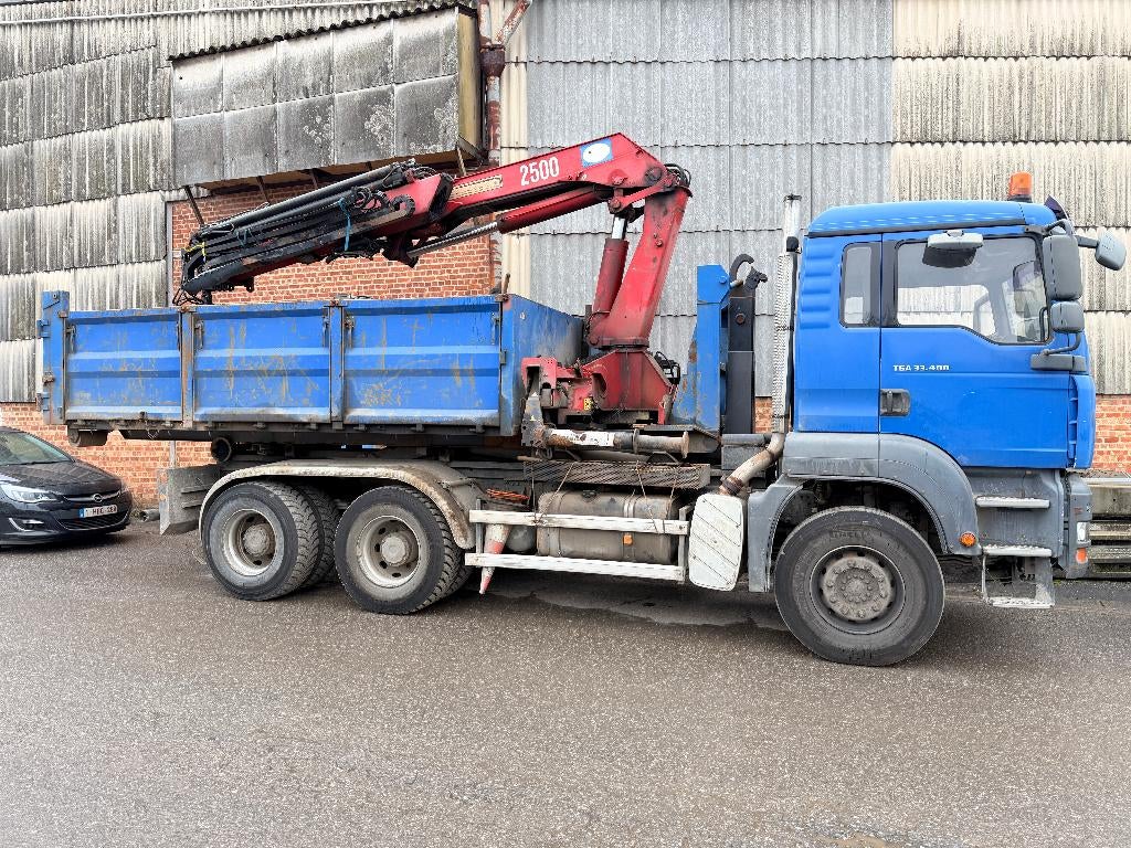 Vrachtwagen Man TGA 33.400, Auto's, Vrachtwagens, Stof, Blauw, MAN, Handgeschakeld