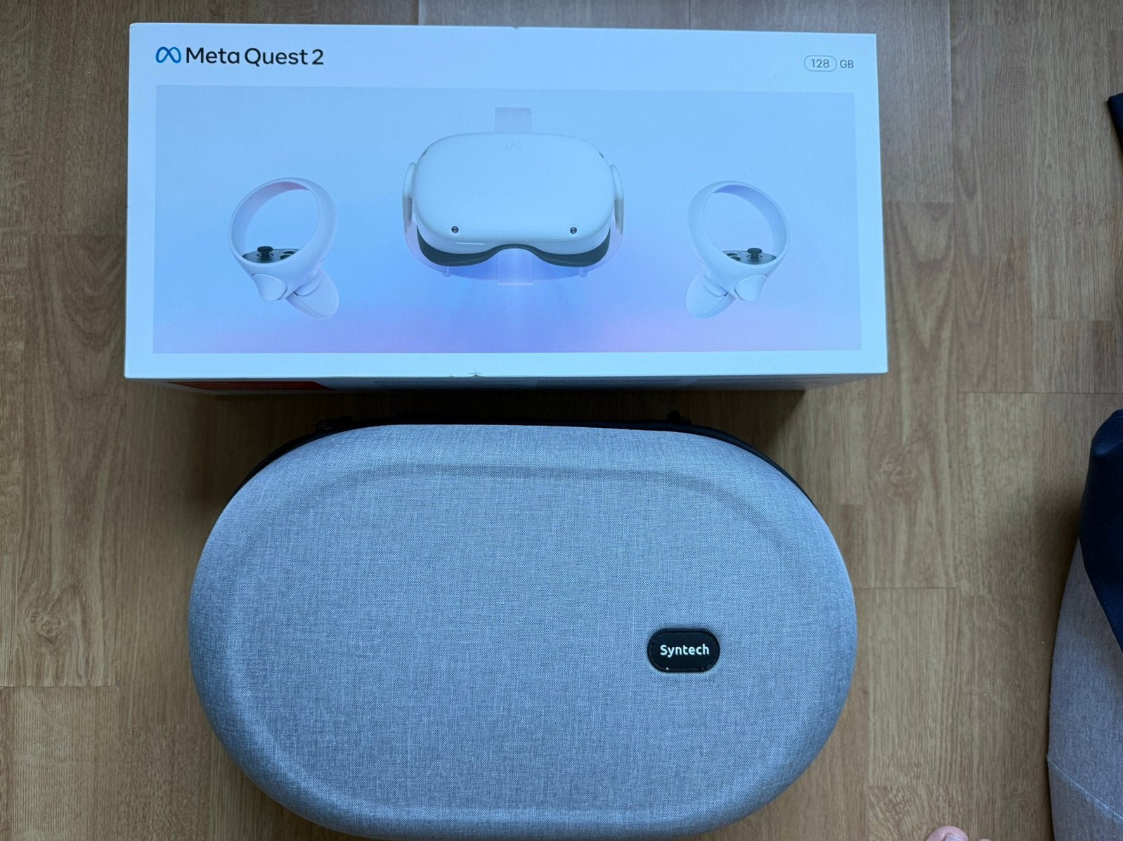 Casque de réalité virtuelle Meta Quest 2 + syntech vr case, Enlèvement, Comme neuf
