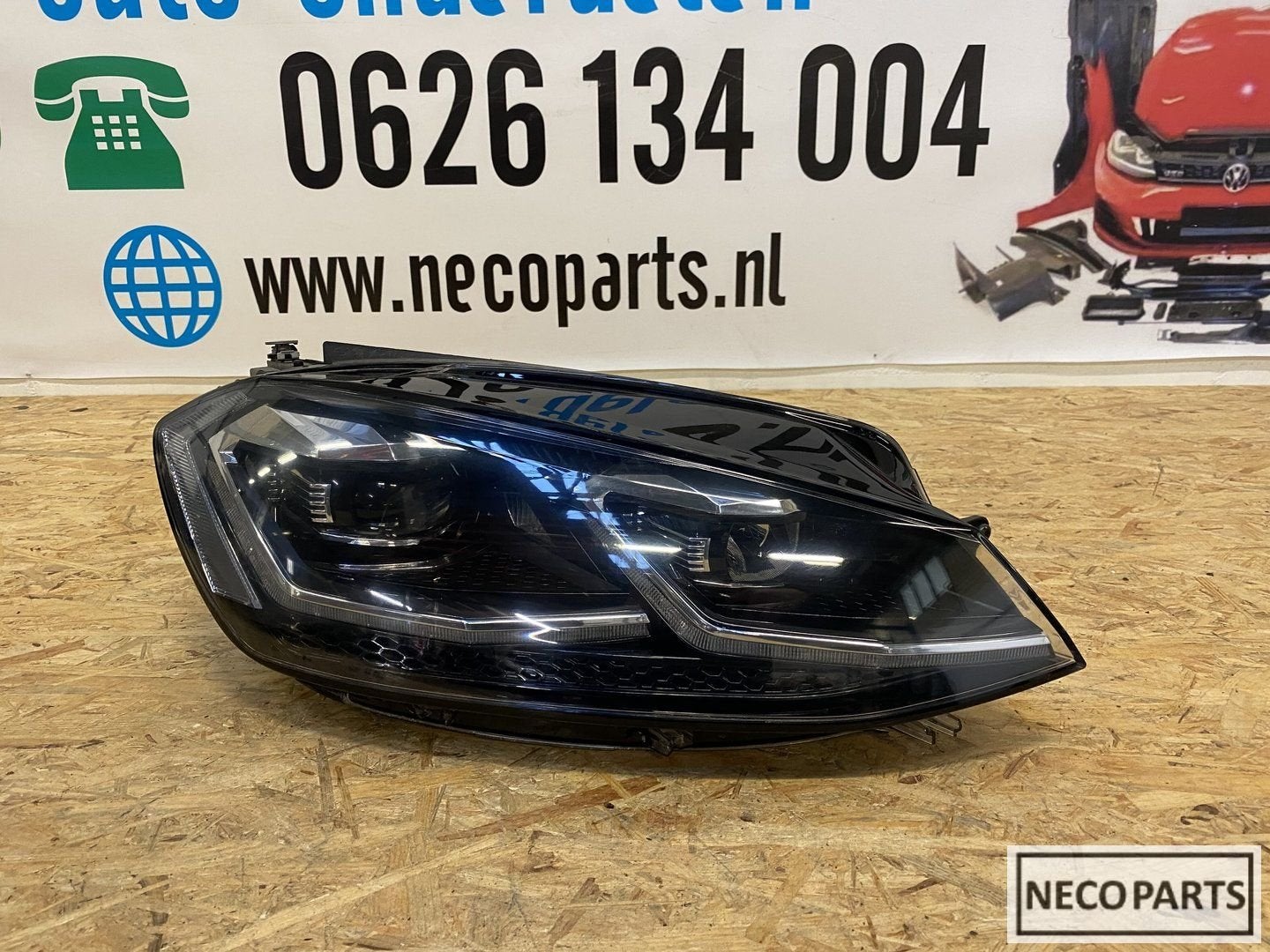 GOLF 7 7.5 R R20 FACELIFT VOL LED KOPLAMP RECHTS 5G1941060C, Auto-onderdelen, Verlichting, Volkswagen, Gebruikt, Ophalen of Verzenden