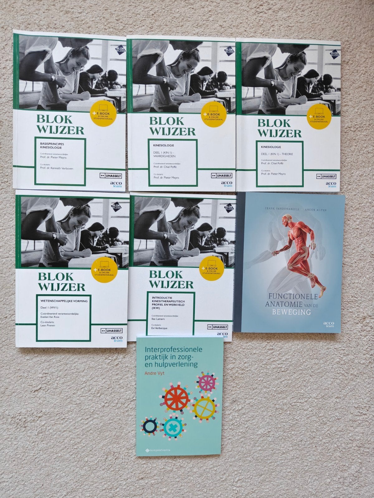 studieboeken 1ste kwartaal - reki UHasselt, Livres, Enlèvement ou Envoi, Comme neuf, Autres niveaux