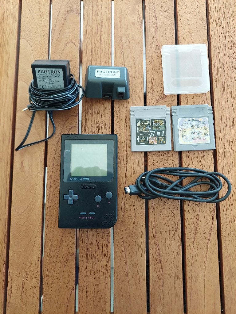 Game Boy Pocket + 2x 32 in 1 game, Ophalen of Verzenden, Gebruikt, Game Boy Pocket, Met games