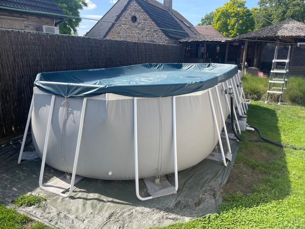 Zwembad intex & warmtepomp, 300 cm ou plus, Comme neuf, Enlèvement, Piscines hors sol