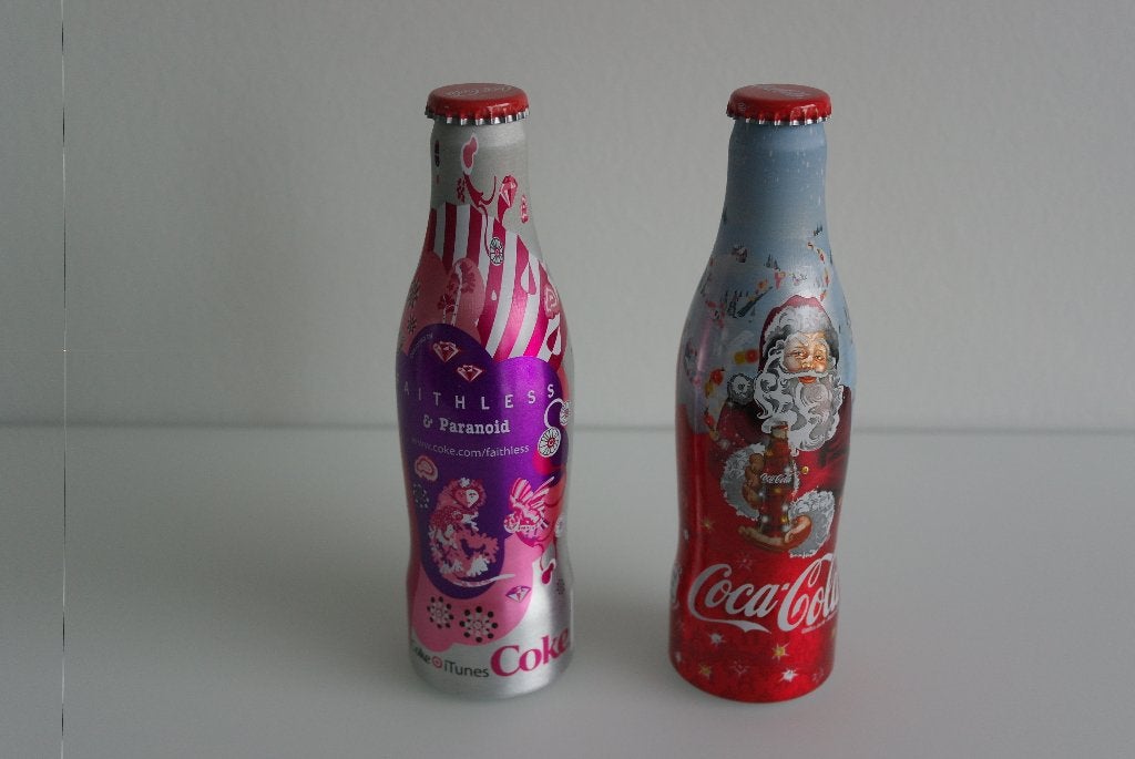 1 flesje coca cola in aluminium vol (nieuw), Ophalen of Verzenden, Nieuw, Verpakking