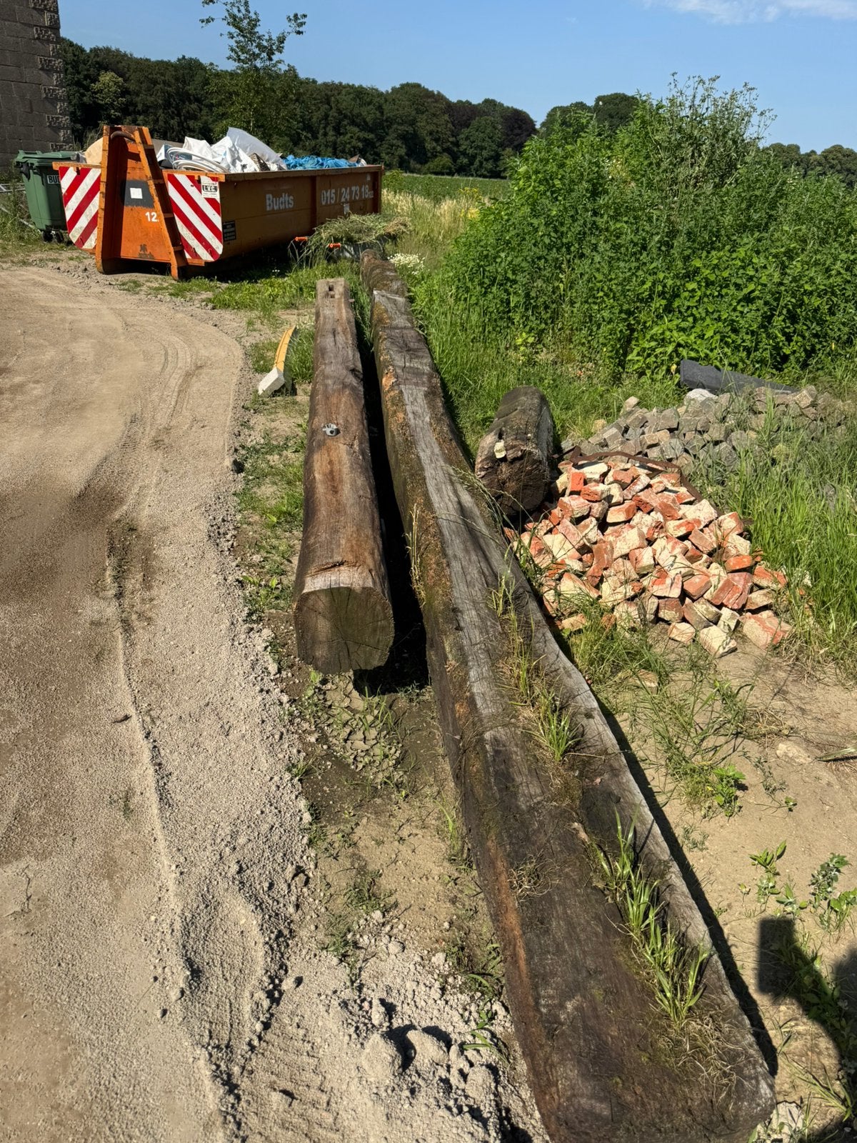 Eiken balken, Ophalen, Gebruikt, Hout, Overige typen