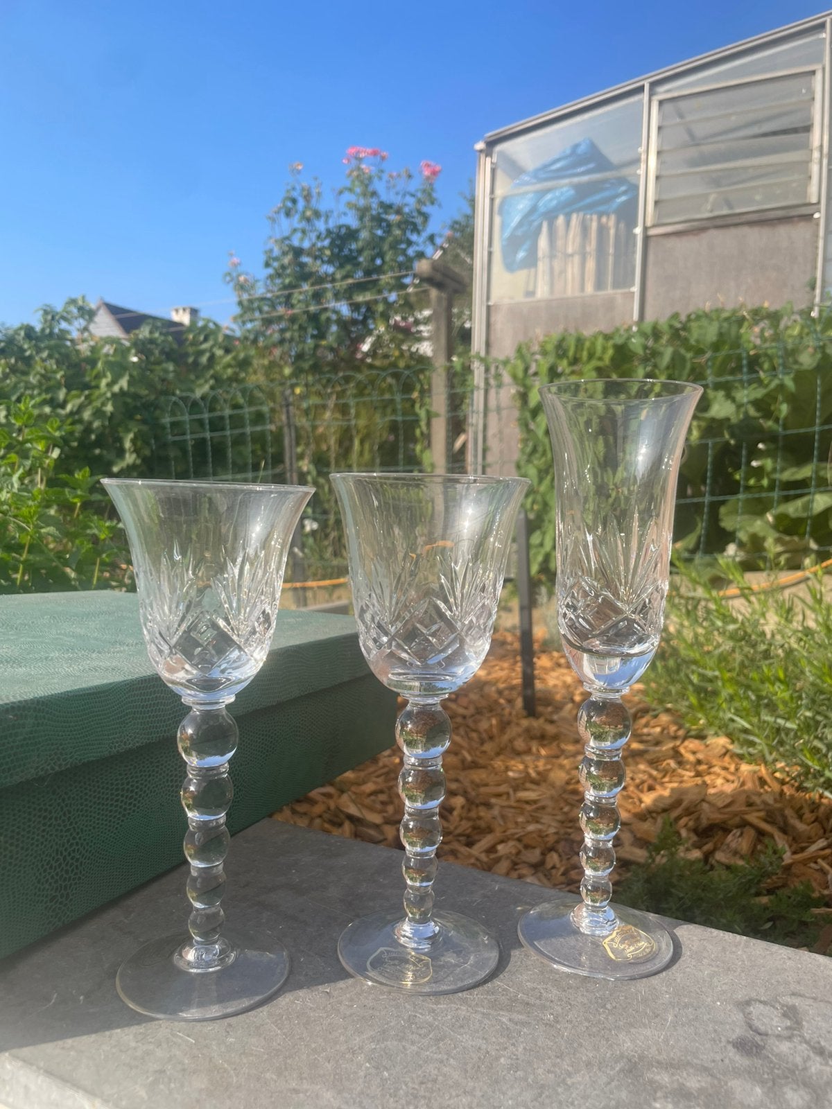 Verres en cristal de paris, Enlèvement, Comme neuf