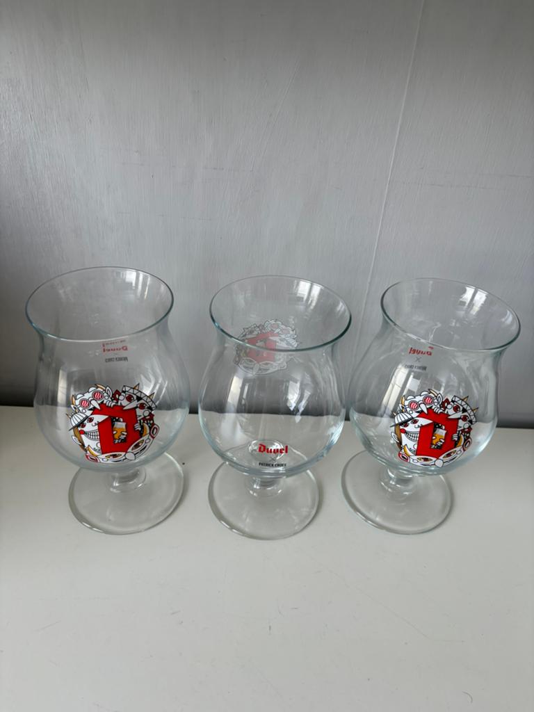 3 verres de collection DUVEL, PATRICK CROES, Collections, Enlèvement ou Envoi, Neuf, Duvel