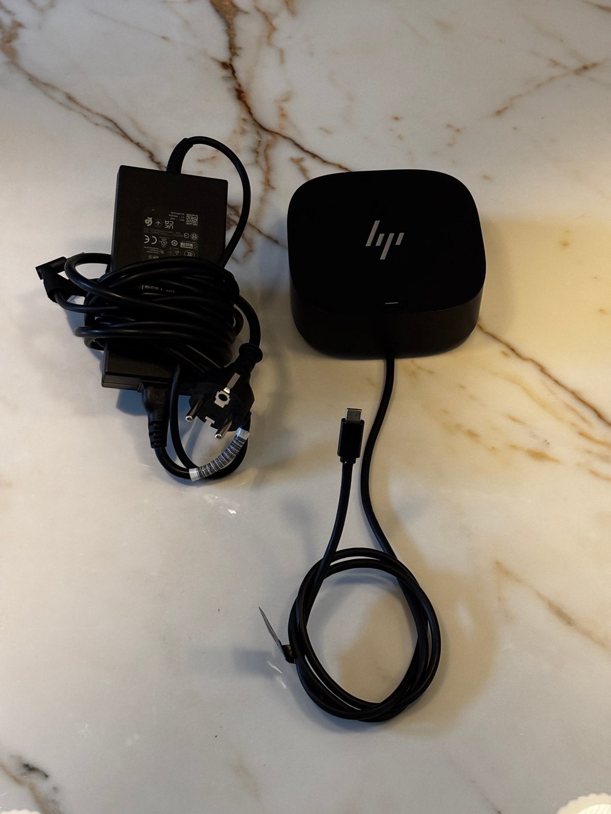 HP USB-C Dock G5 compleet met adapter, Ophalen, Zo goed als nieuw