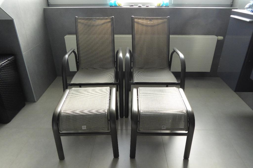 tuinstoelen, Enlèvement, Comme neuf, Aluminium, Empilable