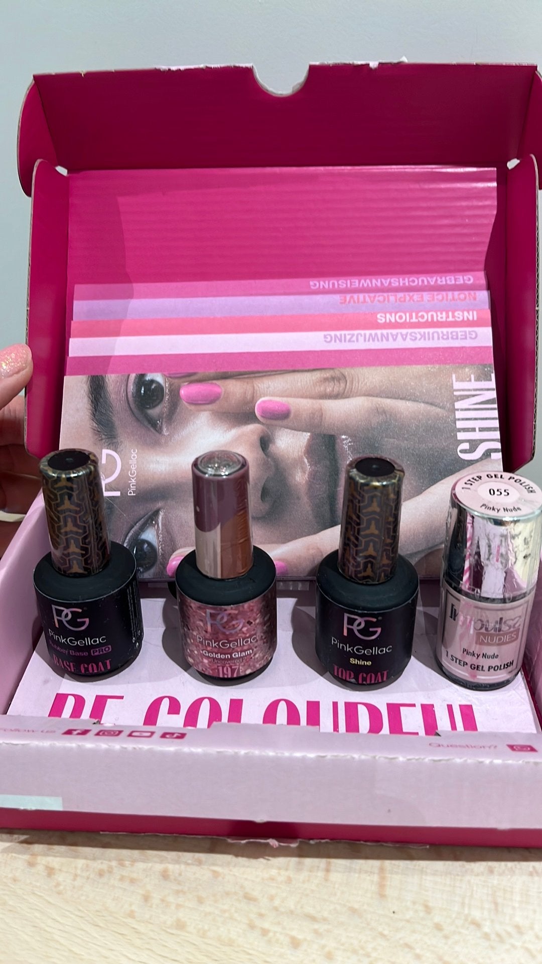 Pink Gellac, Handtassen en Accessoires, Uiterlijk | Cosmetica en Make-up, Ophalen, Overige kleuren, Zo goed als nieuw, Accessoires