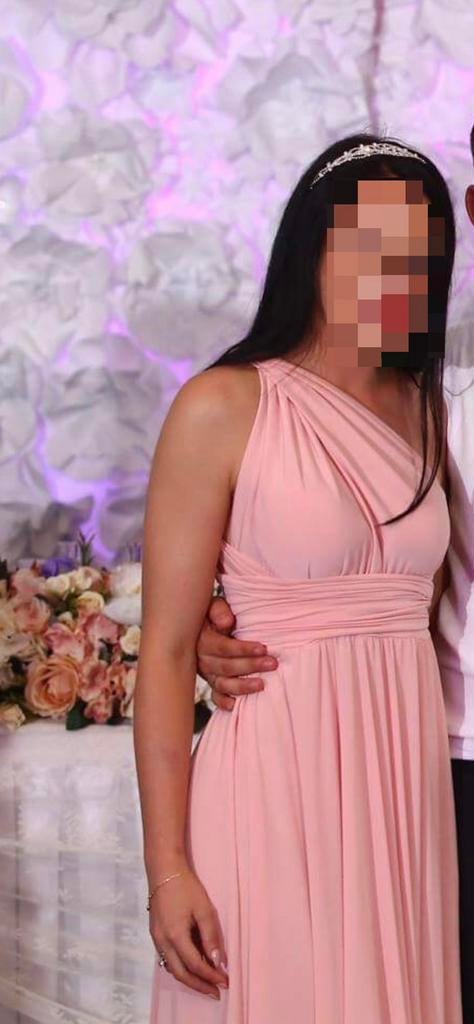 Mooie veelzijdige roze trouwjurk – één jurk, meerdere looks!, Kleding | Dames, Ophalen, Zo goed als nieuw, Roze