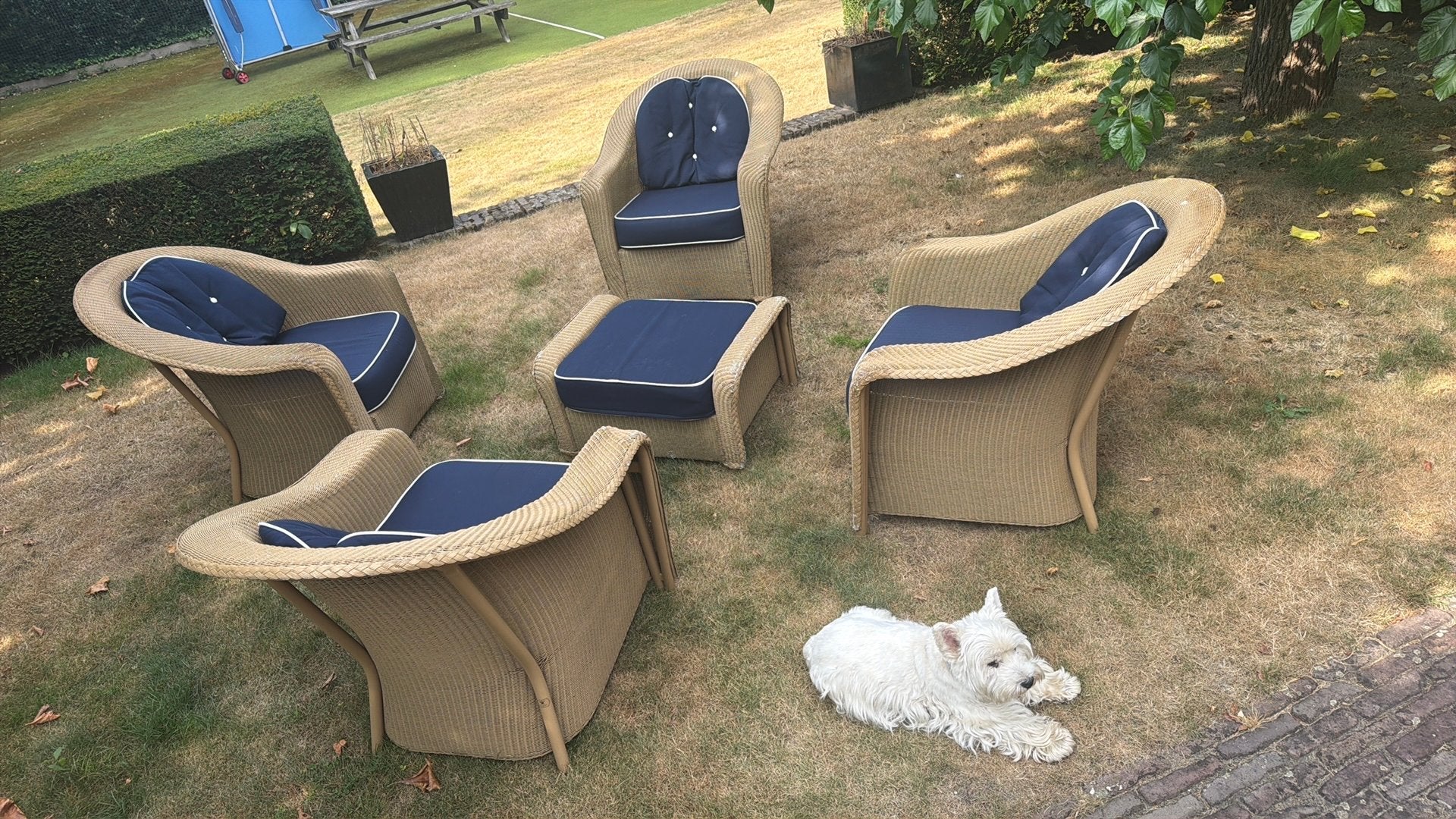 Karakteristieke Kettal tuinset, Enlèvement, Comme neuf, Salons de jardin