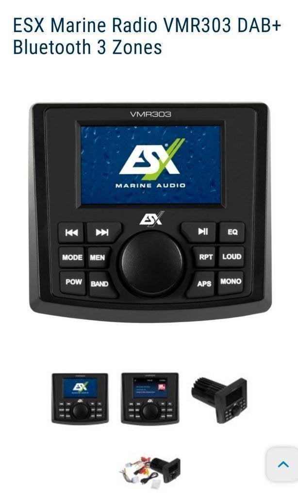 Marine radio vmr303 dab+ en BT