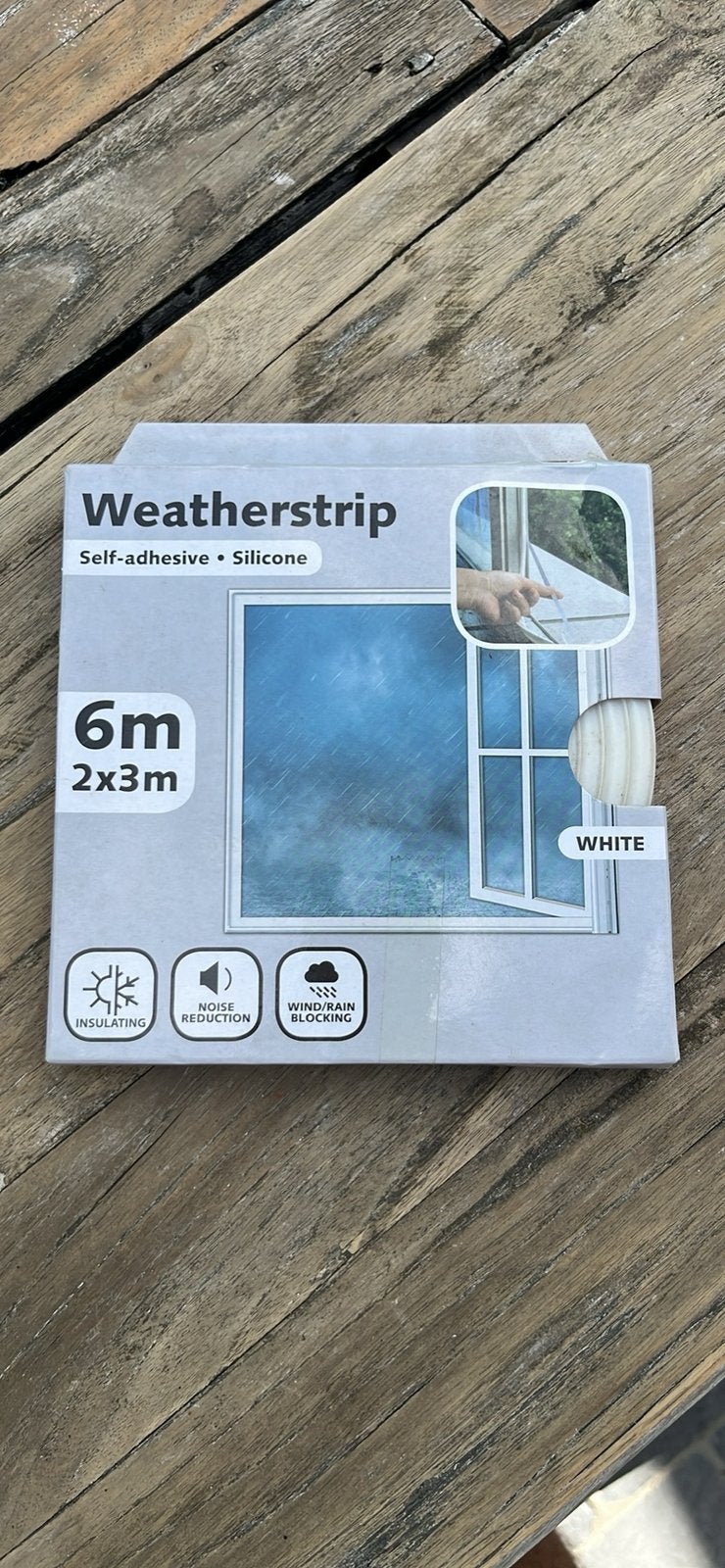 Volledig nieuwe silicone V‑strip tochtband (6 meter)., Doe-het-zelf en Bouw, Isolatie en Afdichting, Ophalen, Nieuw