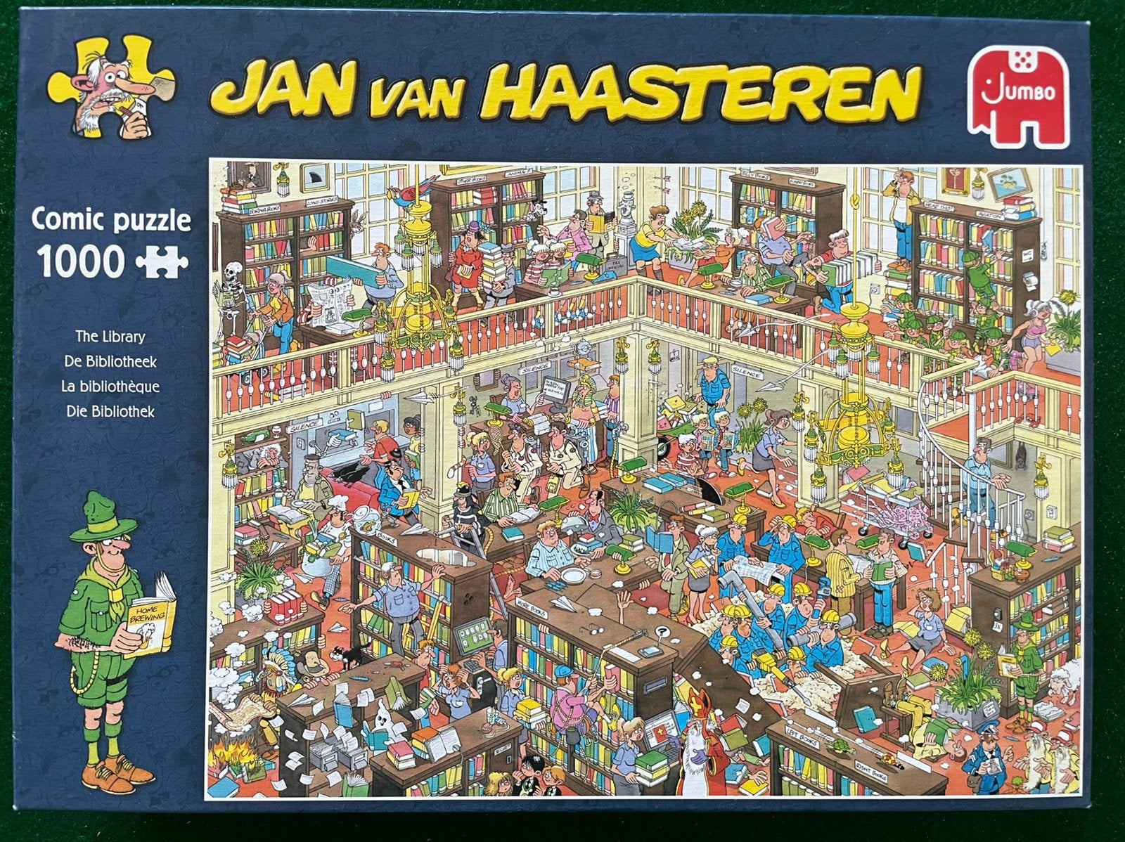 Jan van Haasteren 1000 stukjes - De Bibliotheek, Hobby en Vrije tijd, Ophalen of Verzenden, Zo goed als nieuw
