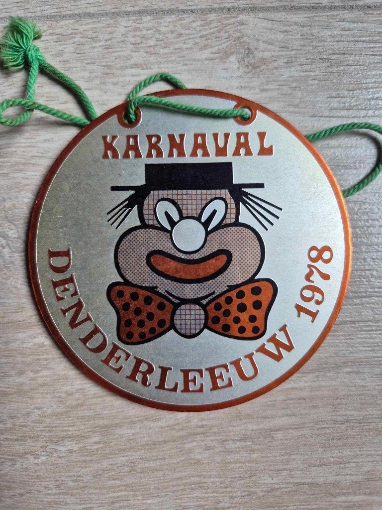 Carnaval medaille Denderleeuw 1978, Ophalen of Verzenden