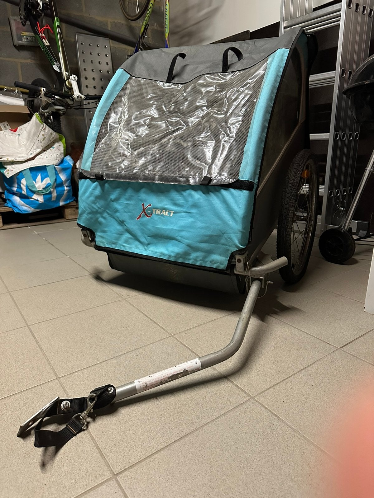 Remorque à vélo, Ophalen, Gebruikt