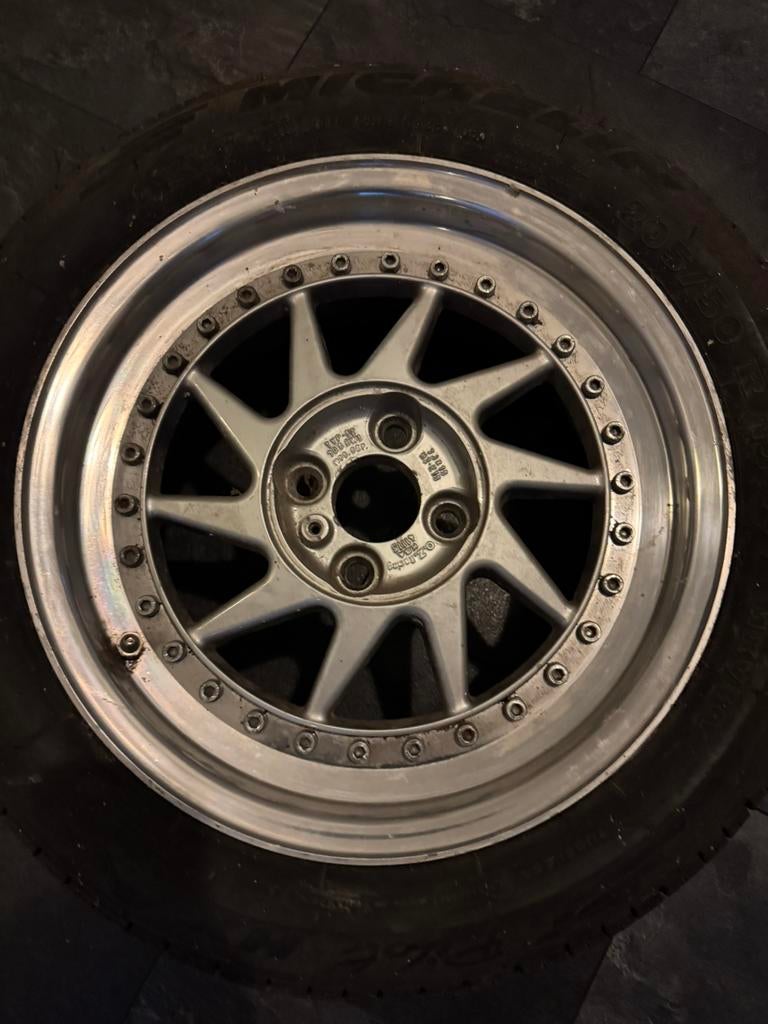 OZ TURBO racing velg 15 inch met michelin band zgan., Ophalen, 15 inch