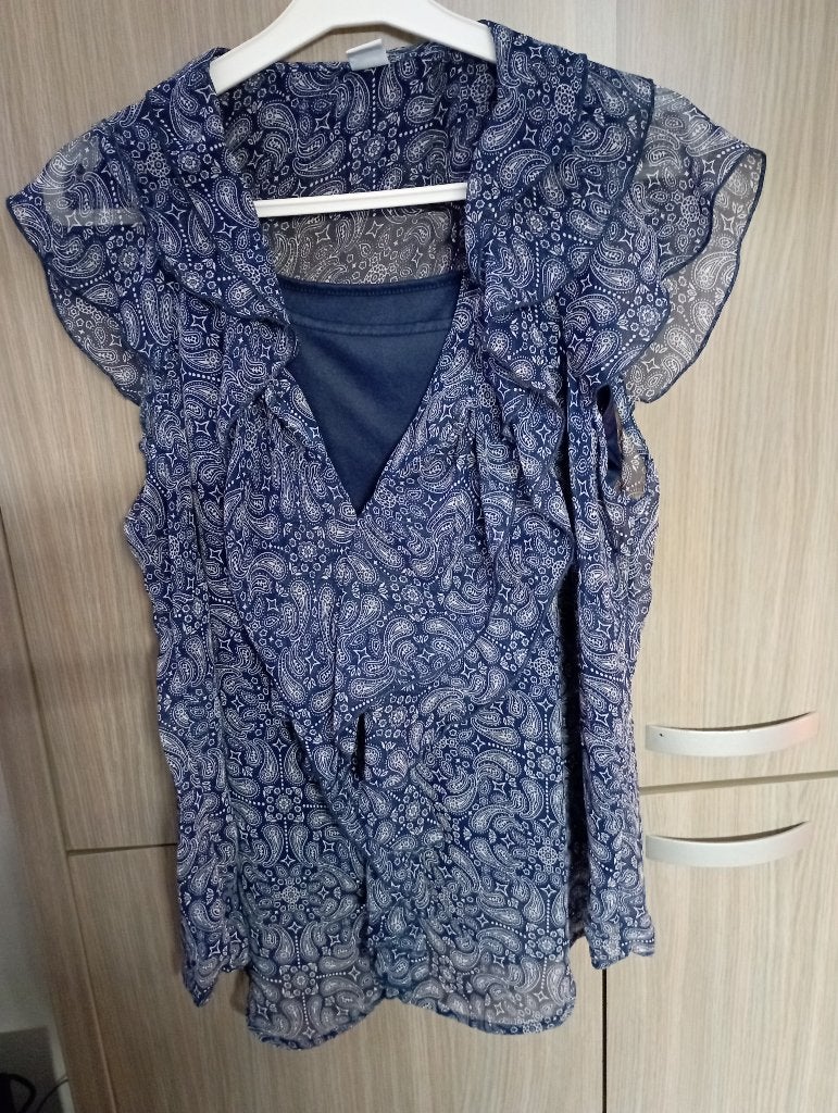 mooi bloesje met top MS MODE mt 48, Kleding | Dames, Grote Maten, MS Mode, Ophalen of Verzenden, Zo goed als nieuw, Blouse of Tuniek