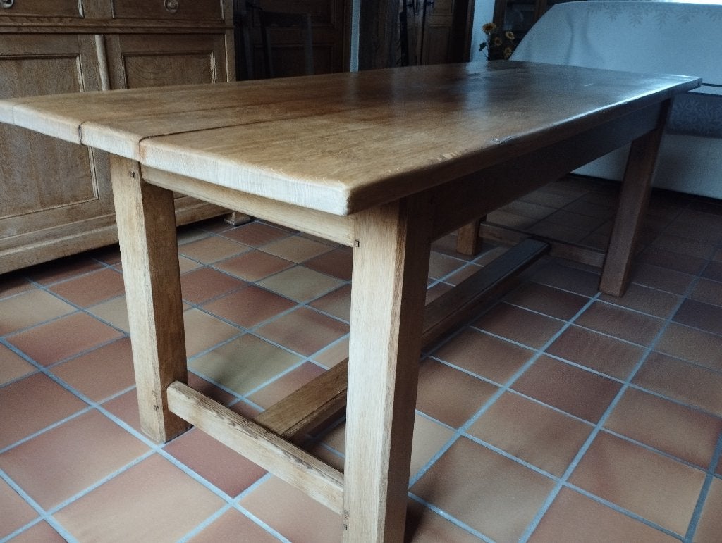 Table de ferme, Maison & Meubles, Enlèvement, Utilisé, 50 à 100 cm, Chêne