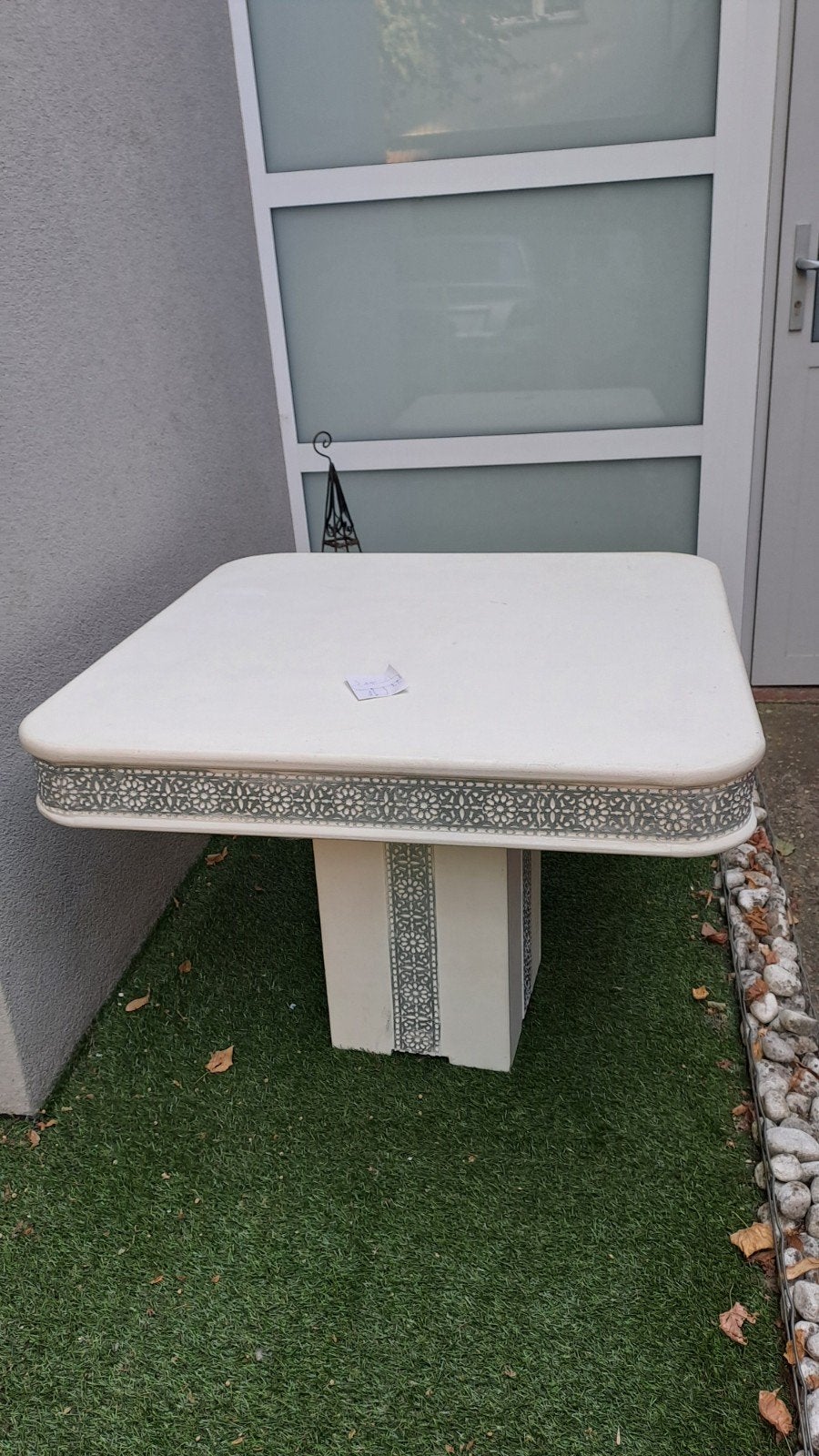 table marocaine 1metre sur 1metre, Carré
