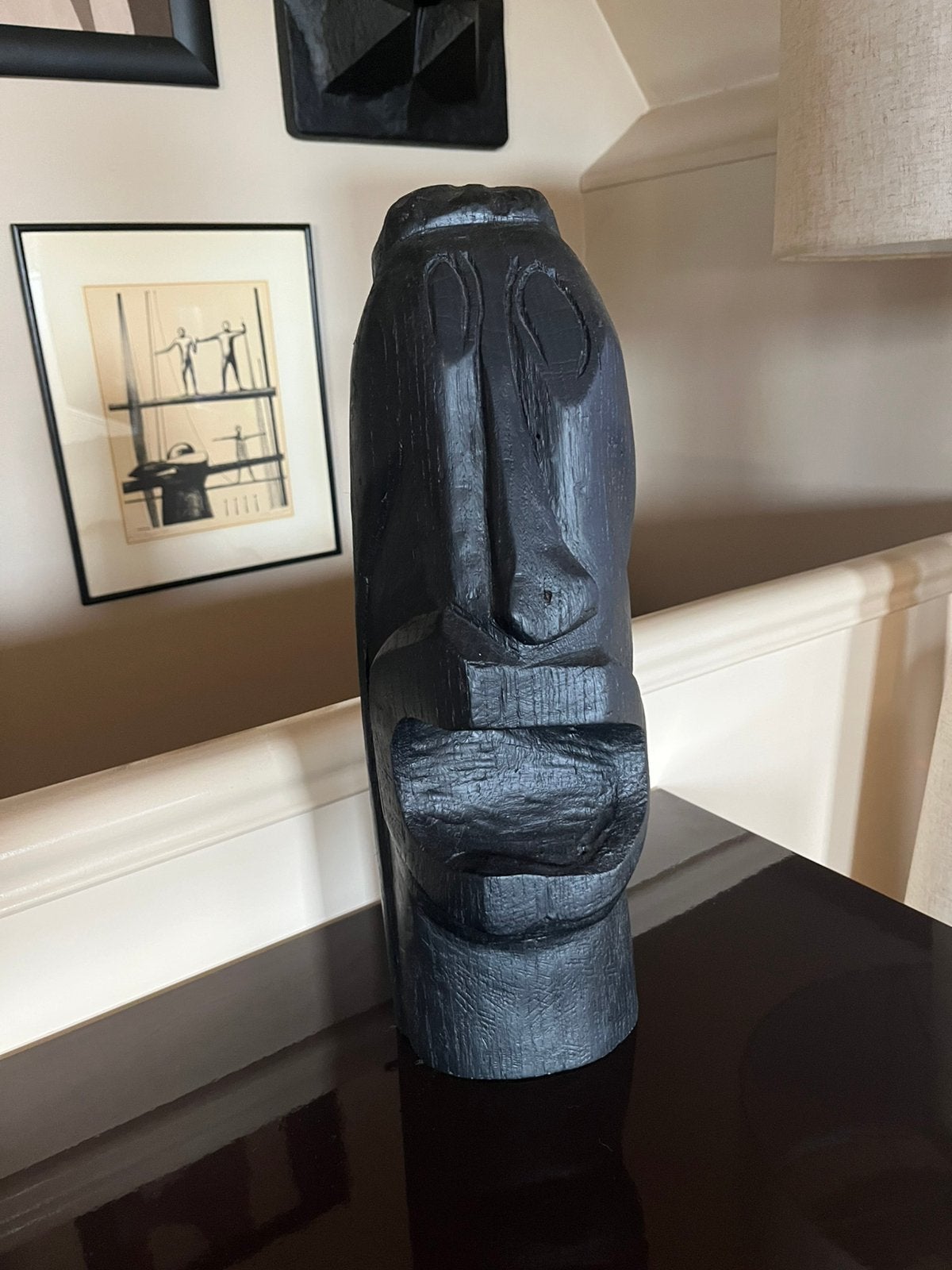 Statue en bois, Enlèvement, Statue, Noir