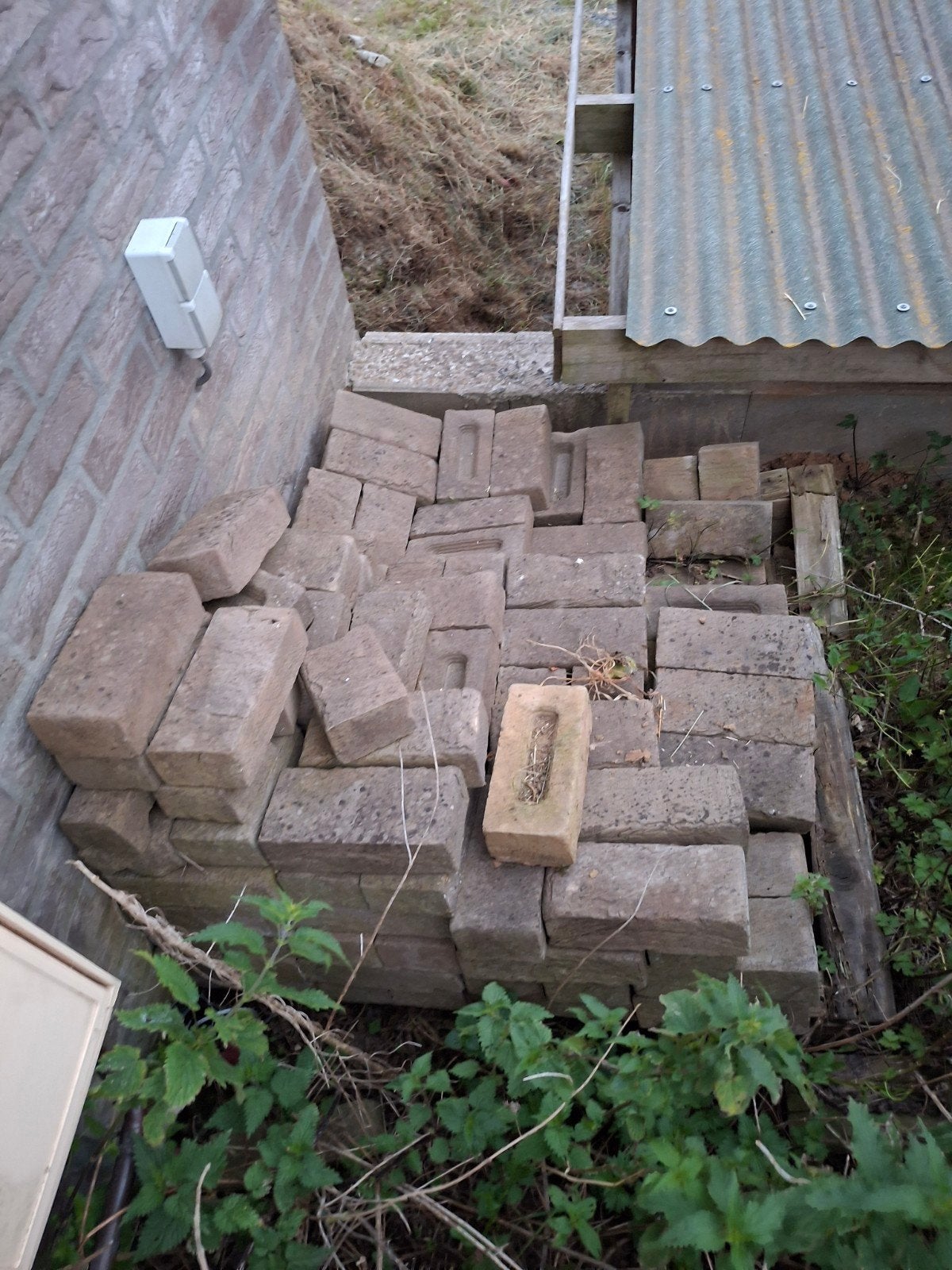 Bakstenen (+/- 300 stuks), Tuin en Terras, Tegels en Klinkers, Ophalen