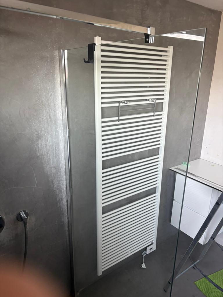 Douche glazen wand, Ophalen, Gebruikt