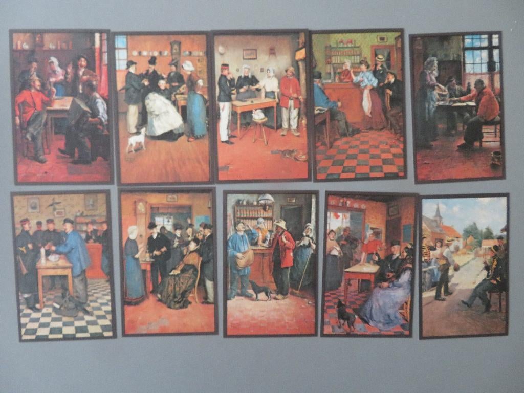 serie 10 PK Jacques Neefs Likeur Antw. Wit Stoopke Kempenaar, Verzamelen, Ophalen of Verzenden, 1920 tot 1940, Ongelopen, Ambachten of Beroep