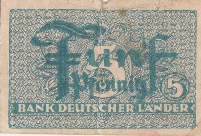 5 pfennig Allemagne 1948, Timbres & Monnaies, Enlèvement ou Envoi, Allemagne