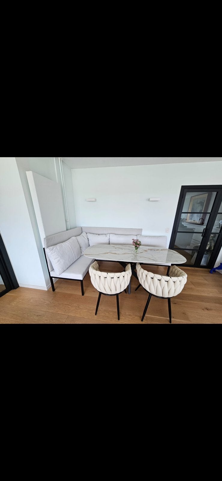 Eethoek op maat gemaakt. Apart te kopen., Huis en Inrichting, Ophalen, Zo goed als nieuw, Modern, Minder dan 4 stoelen