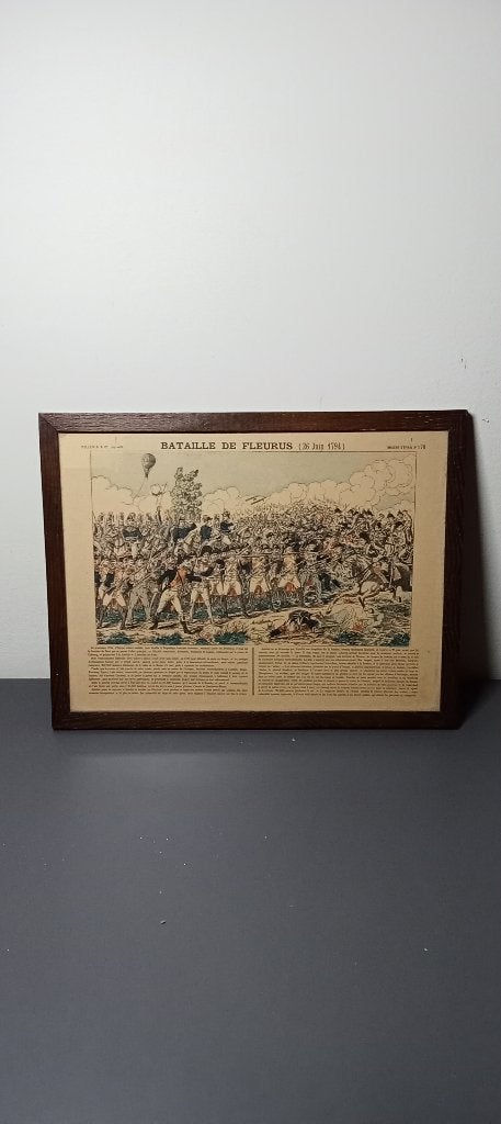 Tableau Imagerie d'Epinal Bataille de Fleurus, Collections, Enlèvement ou Envoi, Armée de terre, Autres types