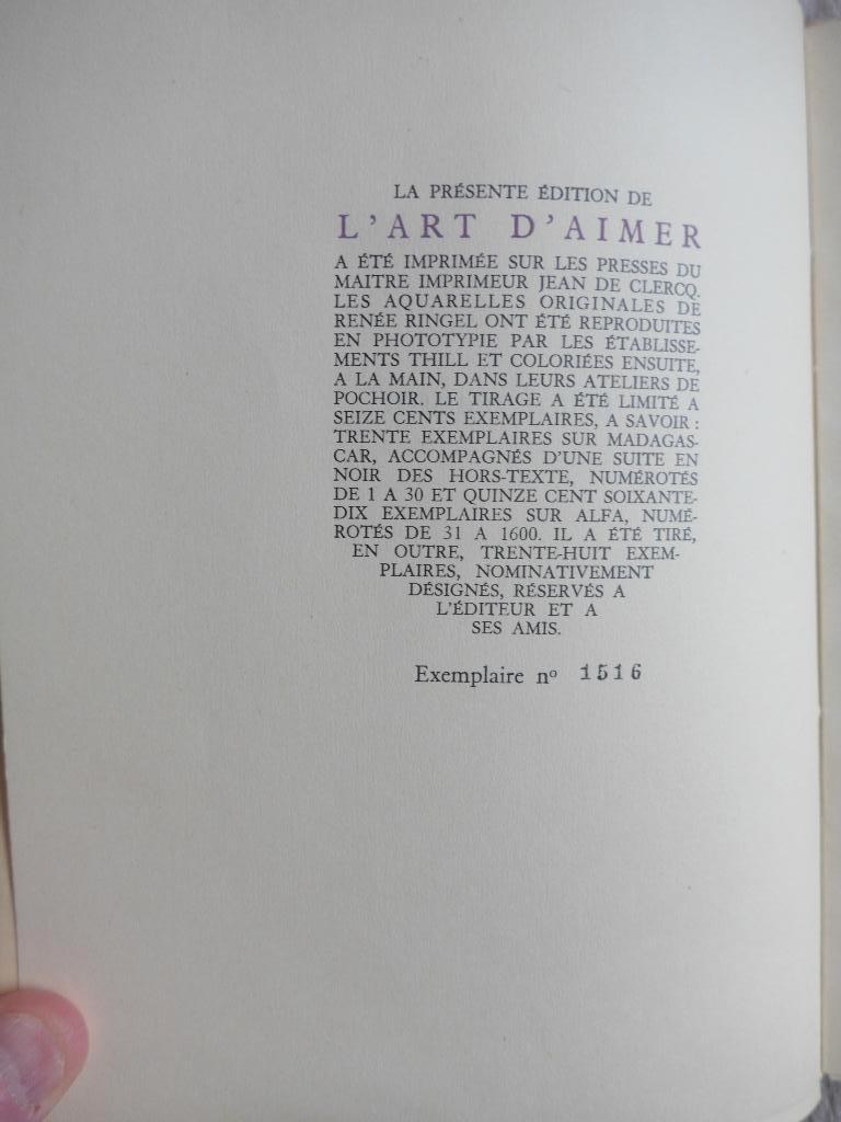 L'art d'aimer - Ovide  -nummer 1516 in koffertje, Ophalen of Verzenden, Zo goed als nieuw