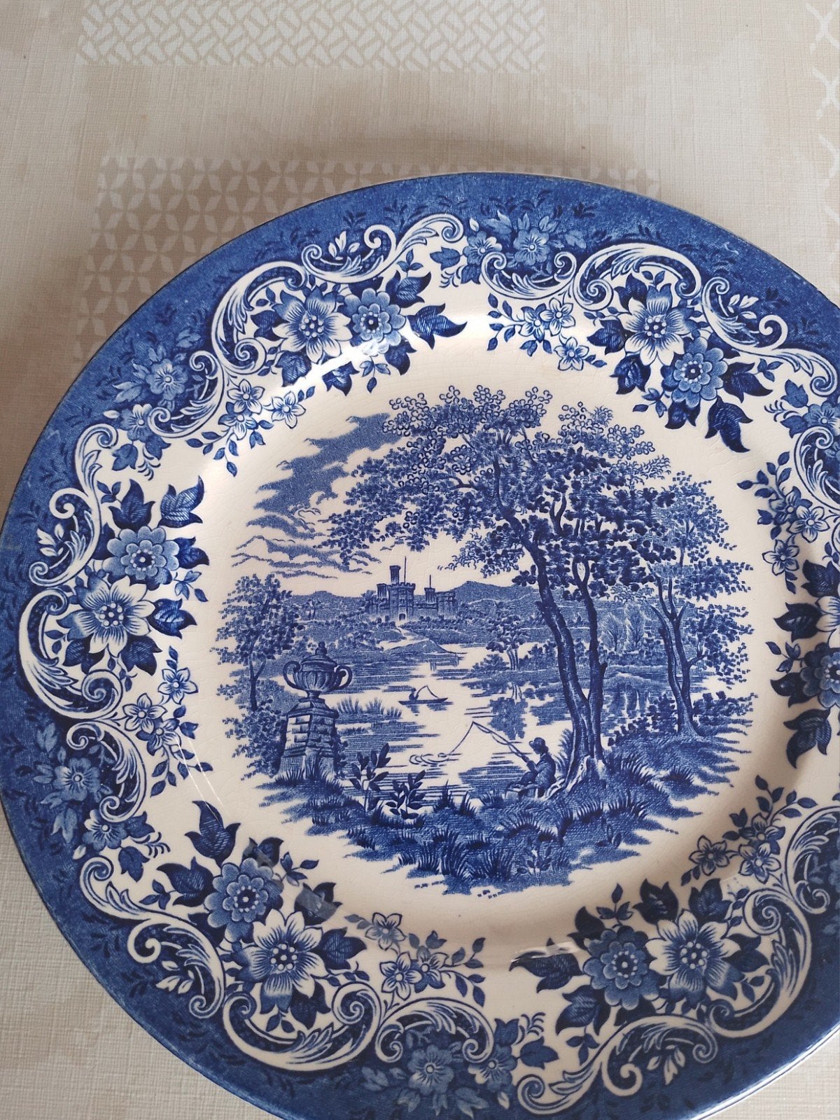 Blauw sierbord, Ophalen of Verzenden