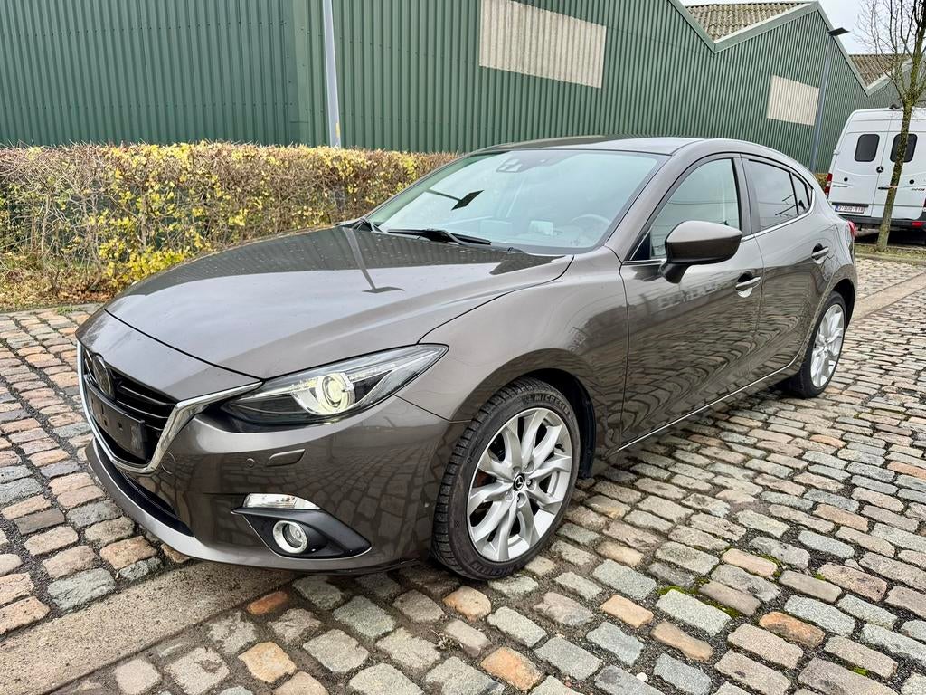 Mazda 3 1.5D 1r Main 122.000 km Carnet Xenon lederen Bose, Auto's, Mazda, Automaat, Elektrische ramen, Euro 6, Bedrijf