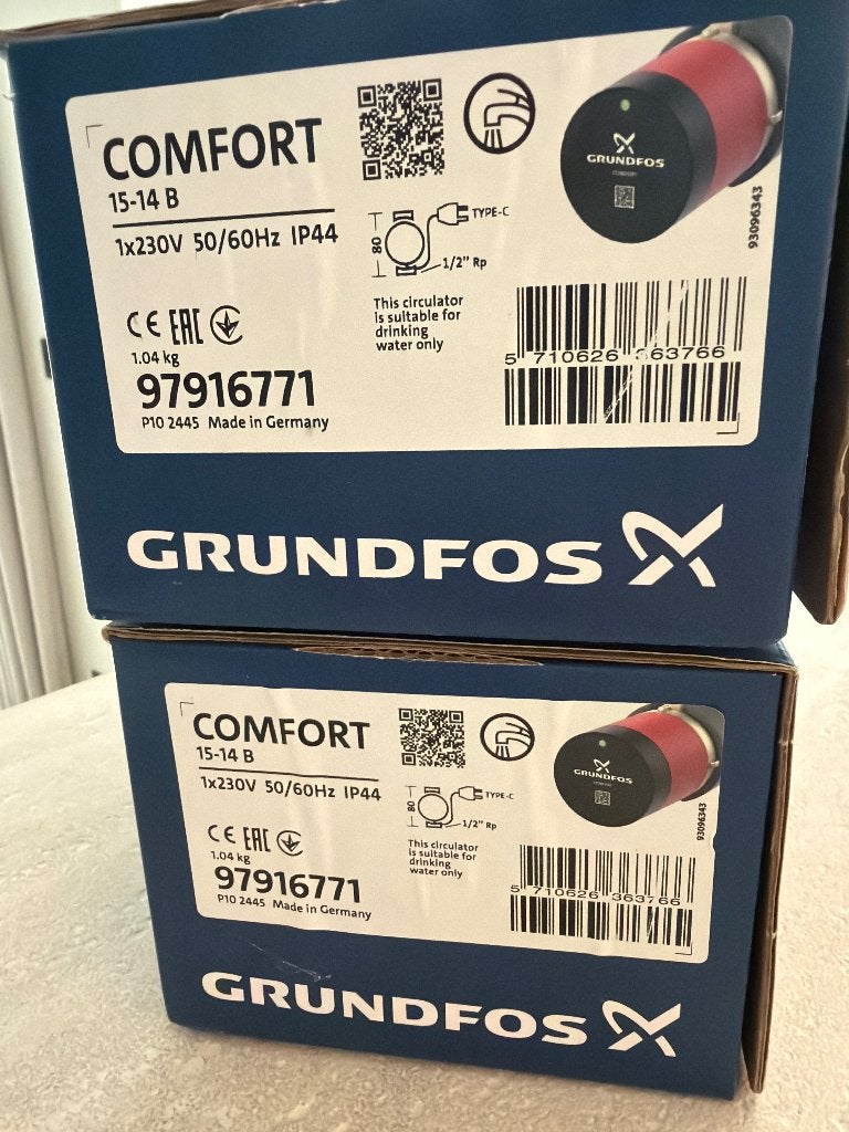 Grundfos COMFORT 15-14 B pomp, Ophalen, Nieuw
