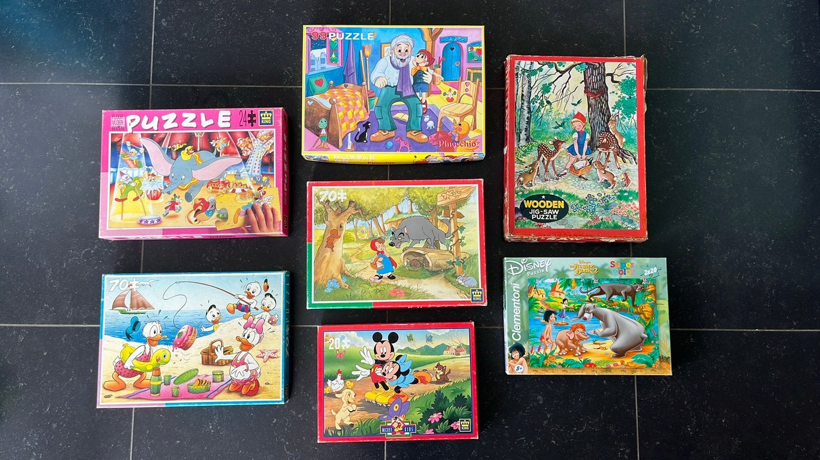 Kinderpuzzels, Enlèvement, Utilisé