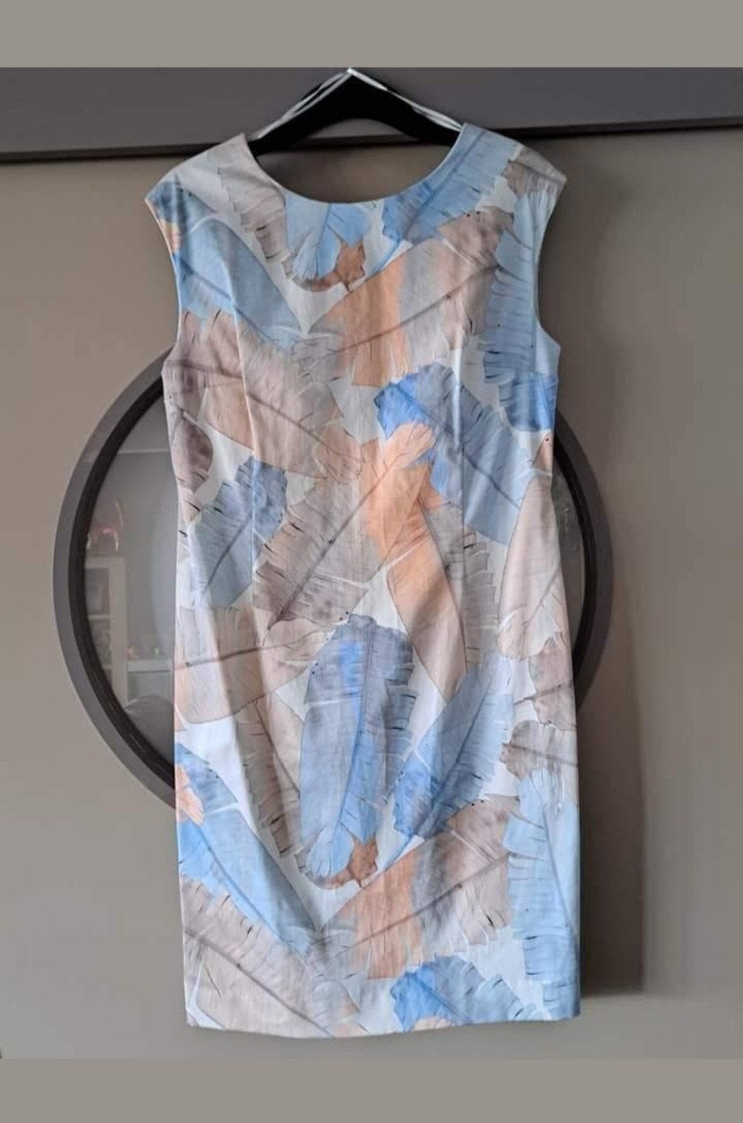 Zomerse jurk d'Auvry,  E5 Mode, 38/40, Kleding | Dames, Jurken, Maat 38/40 (M), Beige, Ophalen of Verzenden, Zo goed als nieuw