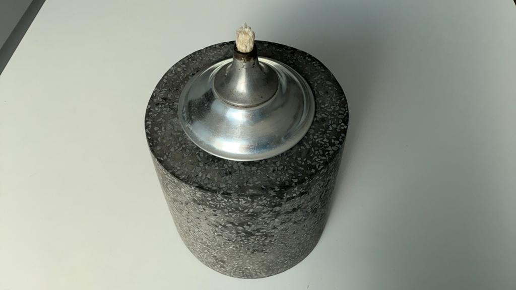 Nieuwe olielamp in beton, Tuin en Terras, Ophalen of Verzenden, Nieuw