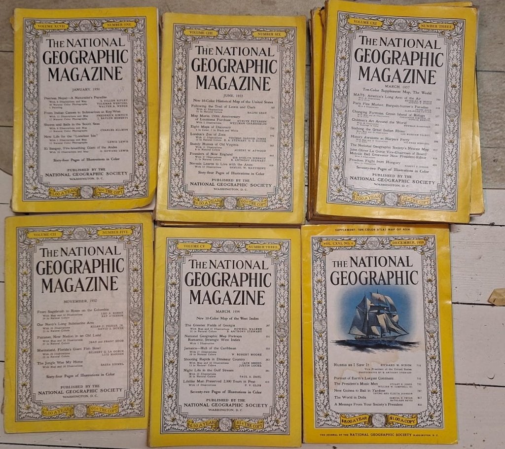 National Geographic 1950+, Verzamelen, Ophalen, 1940 tot 1960, Tijdschrift