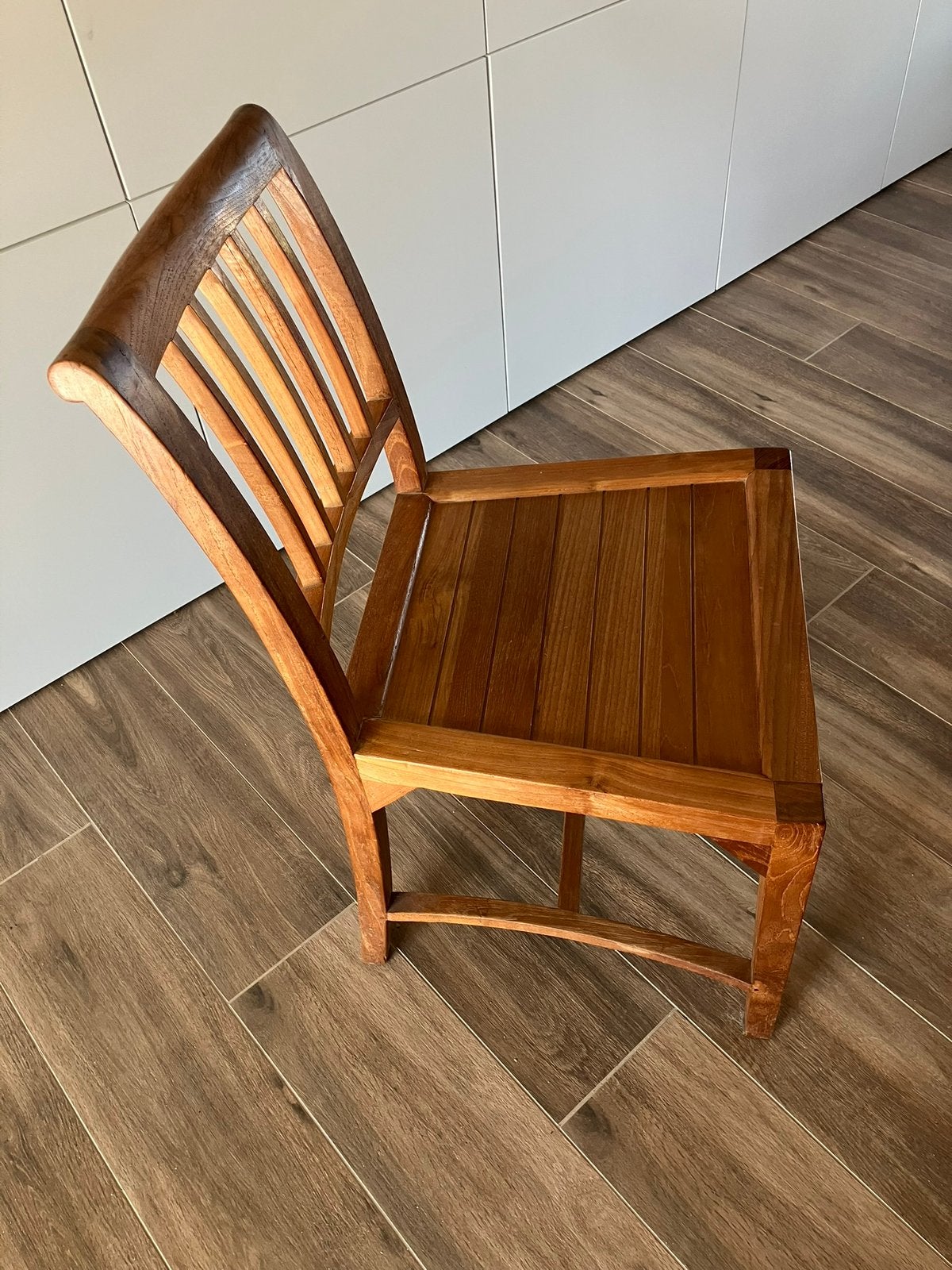 Teak houten eetkamerstoel, Huis en Inrichting, Ophalen, Bruin, Vijf, Zes of meer stoelen, Hout