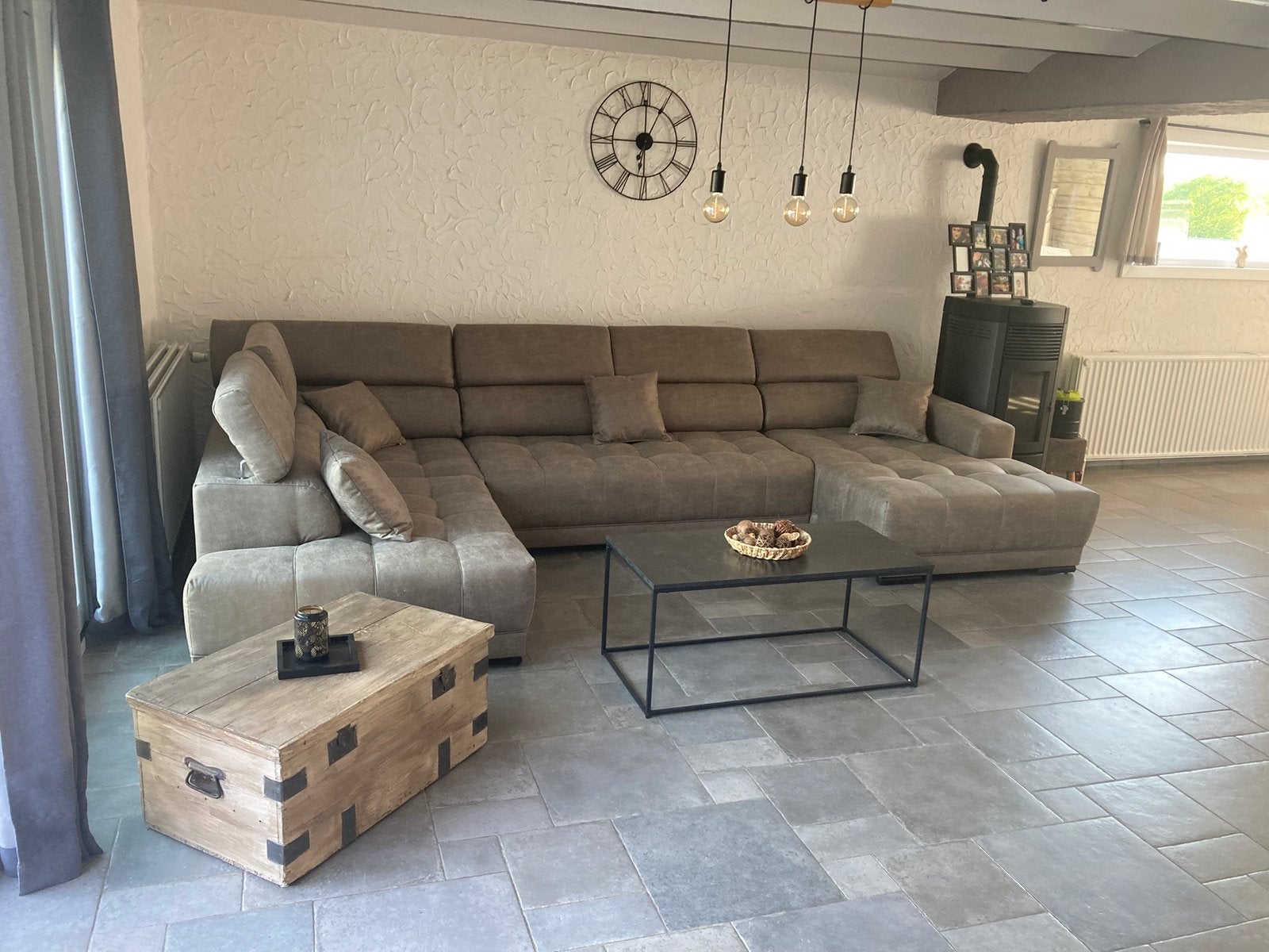 Salon, 150 cm ou plus, Quatre personnes ou plus, Comme neuf, Canape en U